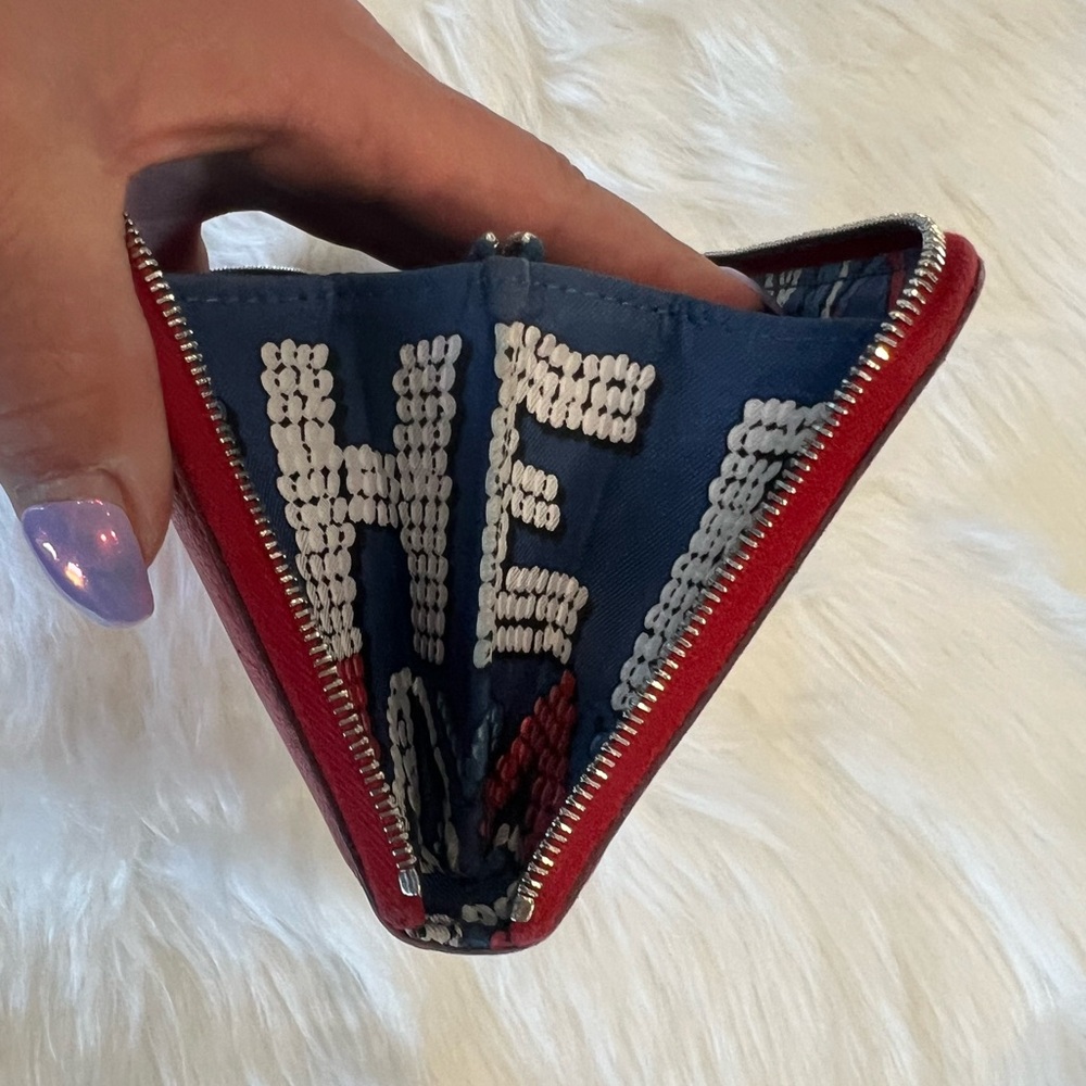 Hermès Azap Silk-In Red Chèvre Leather Wallet w/ Silk Lining – Full Set🧡